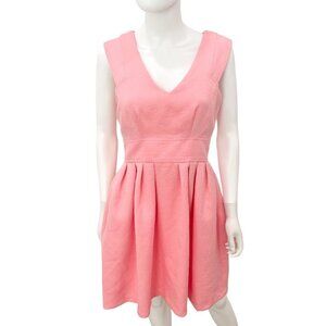 Betsey Johnson Bubblegum Pink Jacquard Floral Pattern Fit and Flare Dress